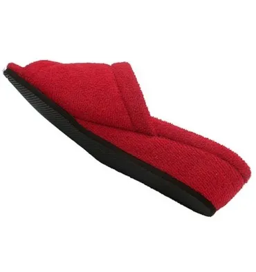 Chanclas mujer toalla Miszapatillas en rojo