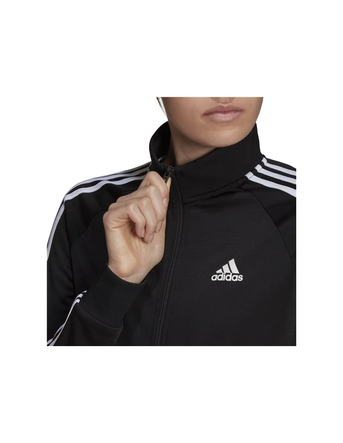 CHAQUETA ADIDAS PRIMEGREEN ESSENTIALS WARMUP MUJER BLACK