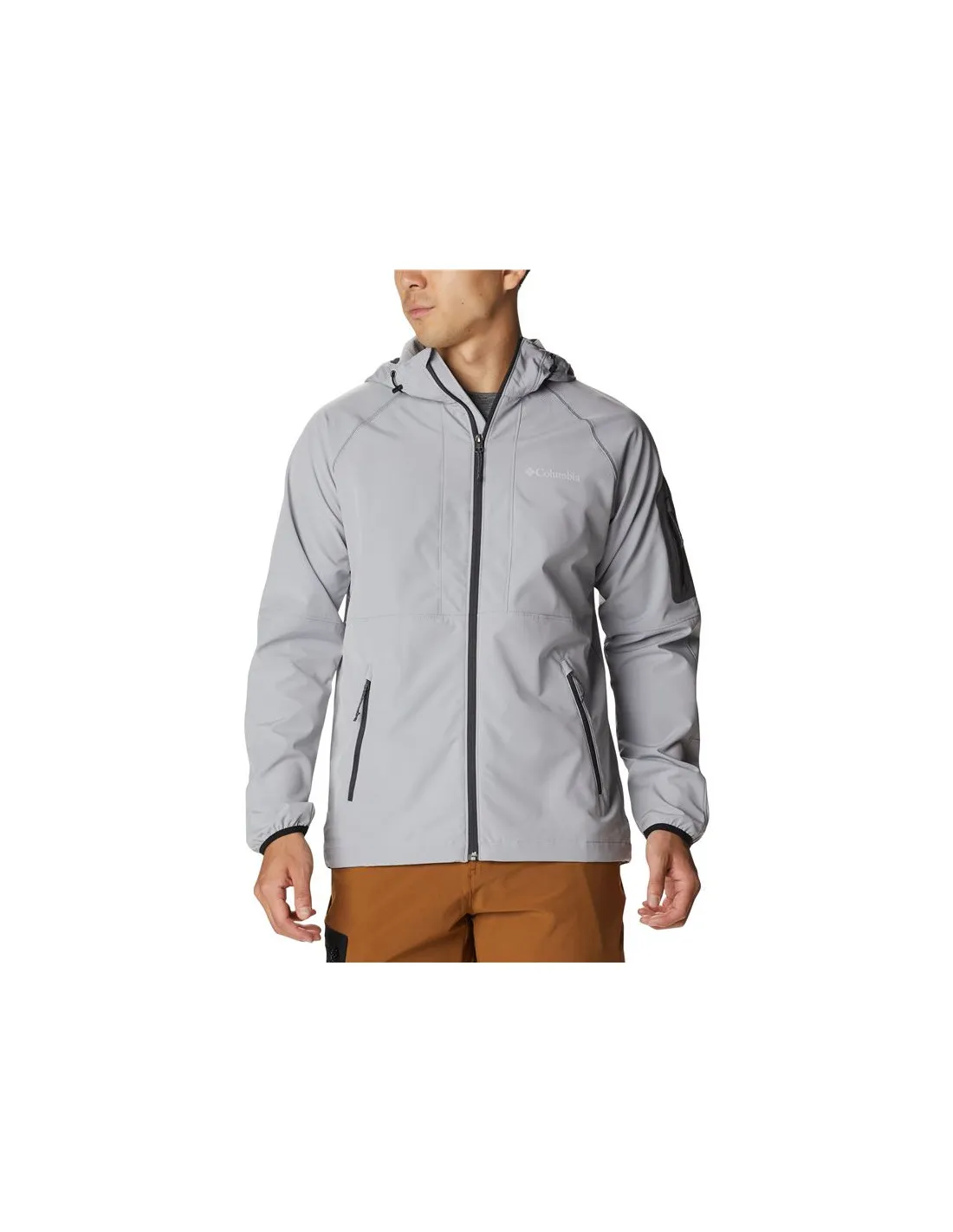 Chaqueta Columbia Tall Heights™ Hooded Softshell Hombre Grey