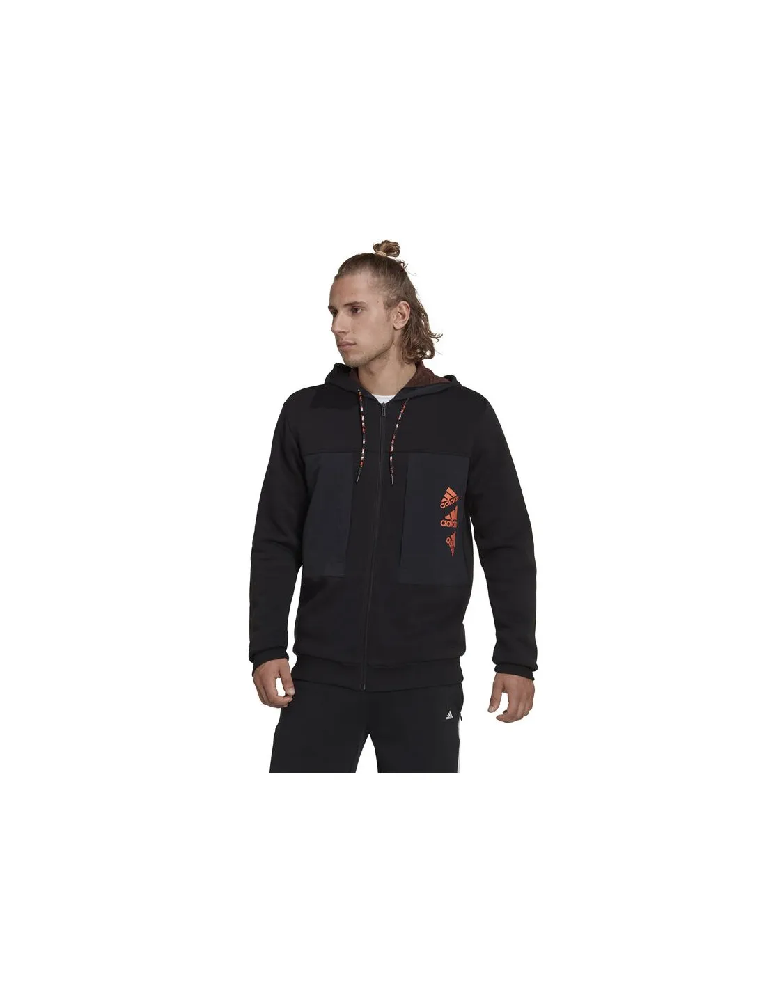 Chaqueta con capucha adidas Essentials BrandLove Fleece Hombre