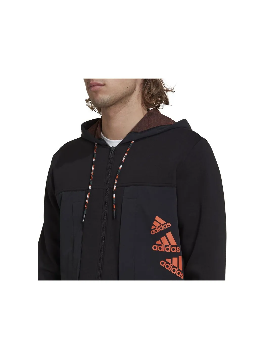 Chaqueta con capucha adidas Essentials BrandLove Fleece Hombre