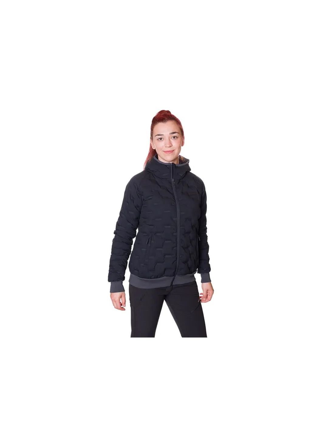 Chaqueta con Capucha negra Trangoworld Alinda Mujer