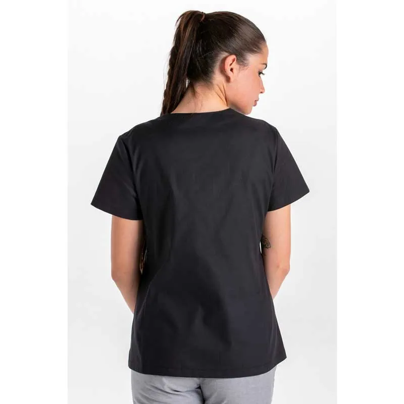 CHAQUETA CRUZADA BICOLOR NEGRA  DYNEKE