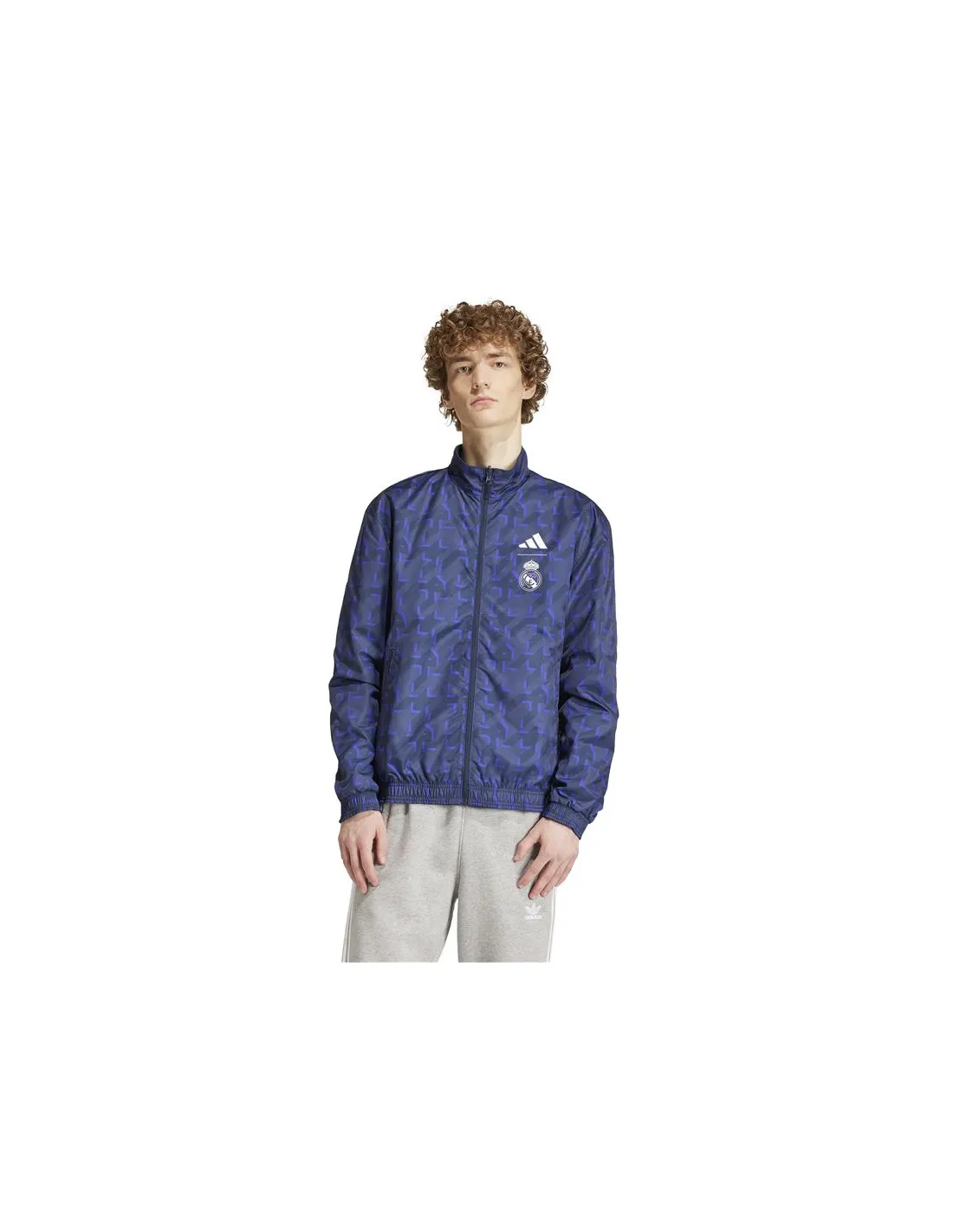 Chaqueta de Fútbol adidas Real Anth Hombre Azul Marino