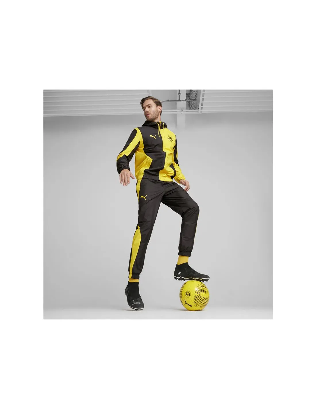 Chaqueta de Fútbol Puma Borussia Dortmund Prematch Amarillo Hombre