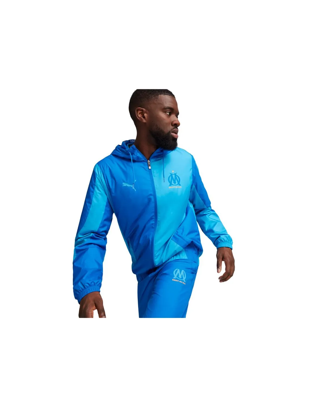 Chaqueta de Fútbol Puma Olympique de Marsella Prematch Azul Hombre