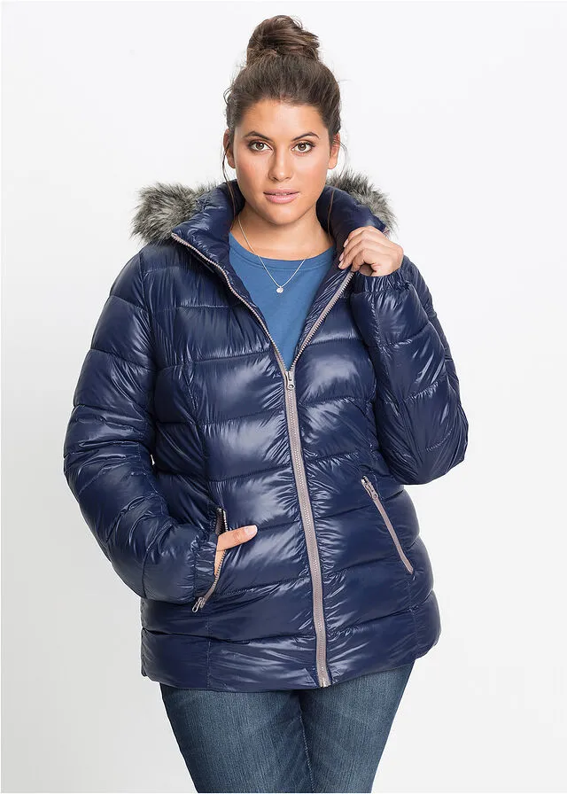 Chaqueta de invierno con capucha Azul marino