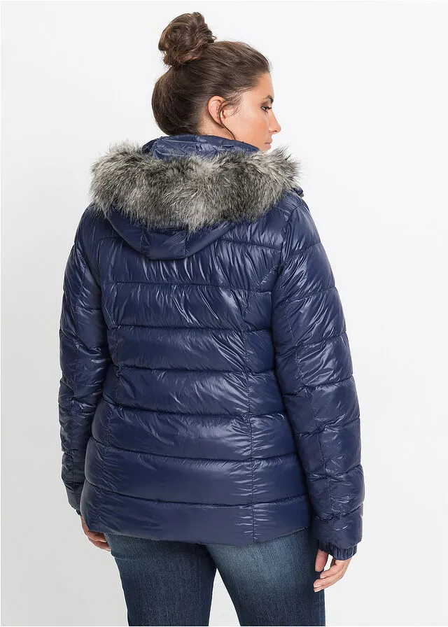 Chaqueta de invierno con capucha Azul marino