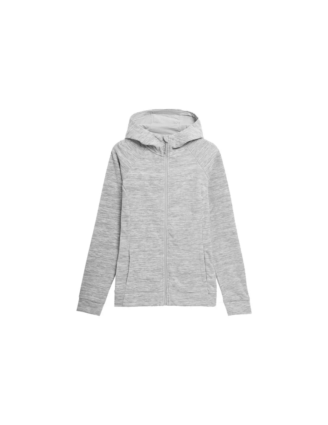 Chaqueta de montaña 4F Fleece gris Mujer