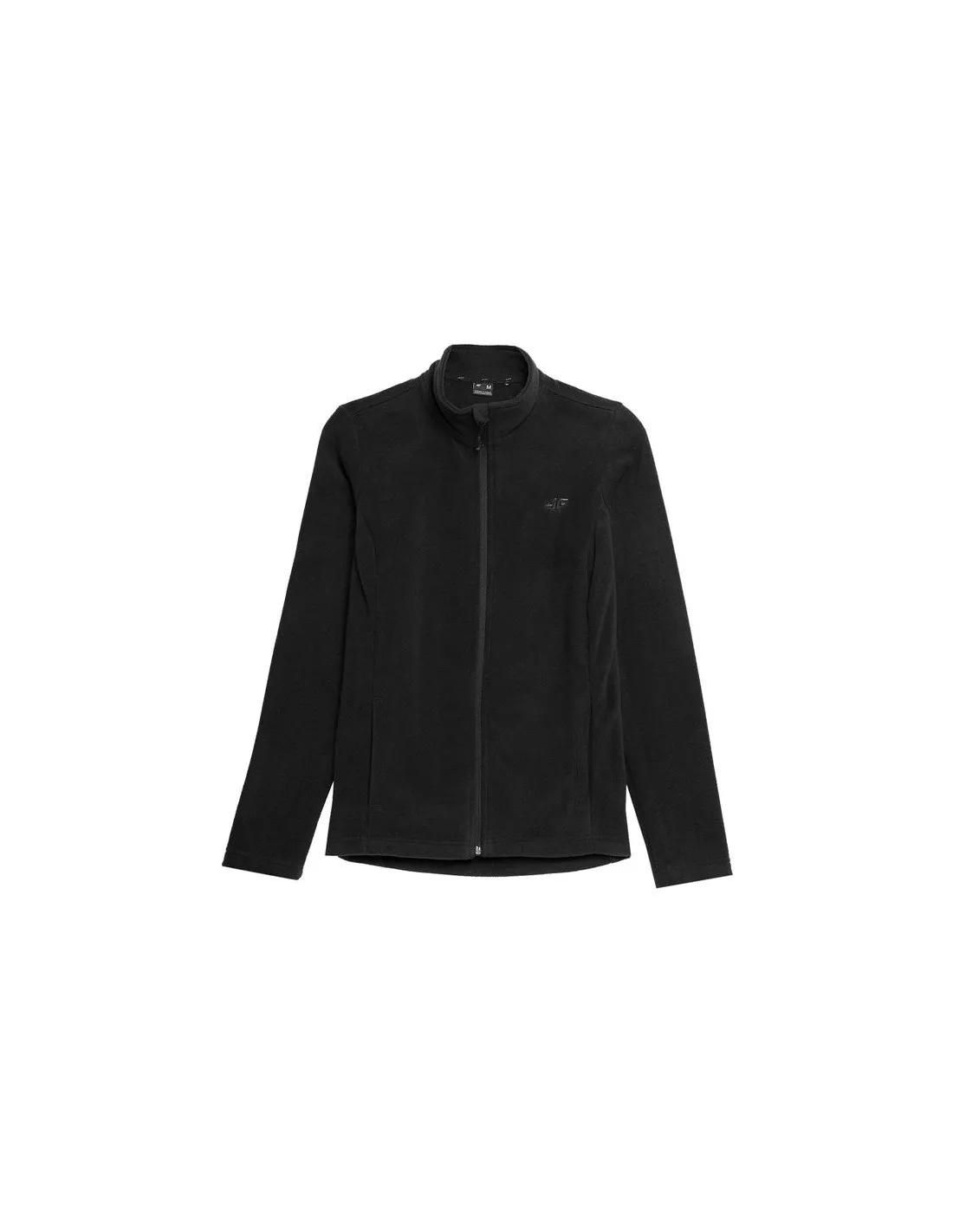 Chaqueta de montaña 4F Fleece negro Mujer