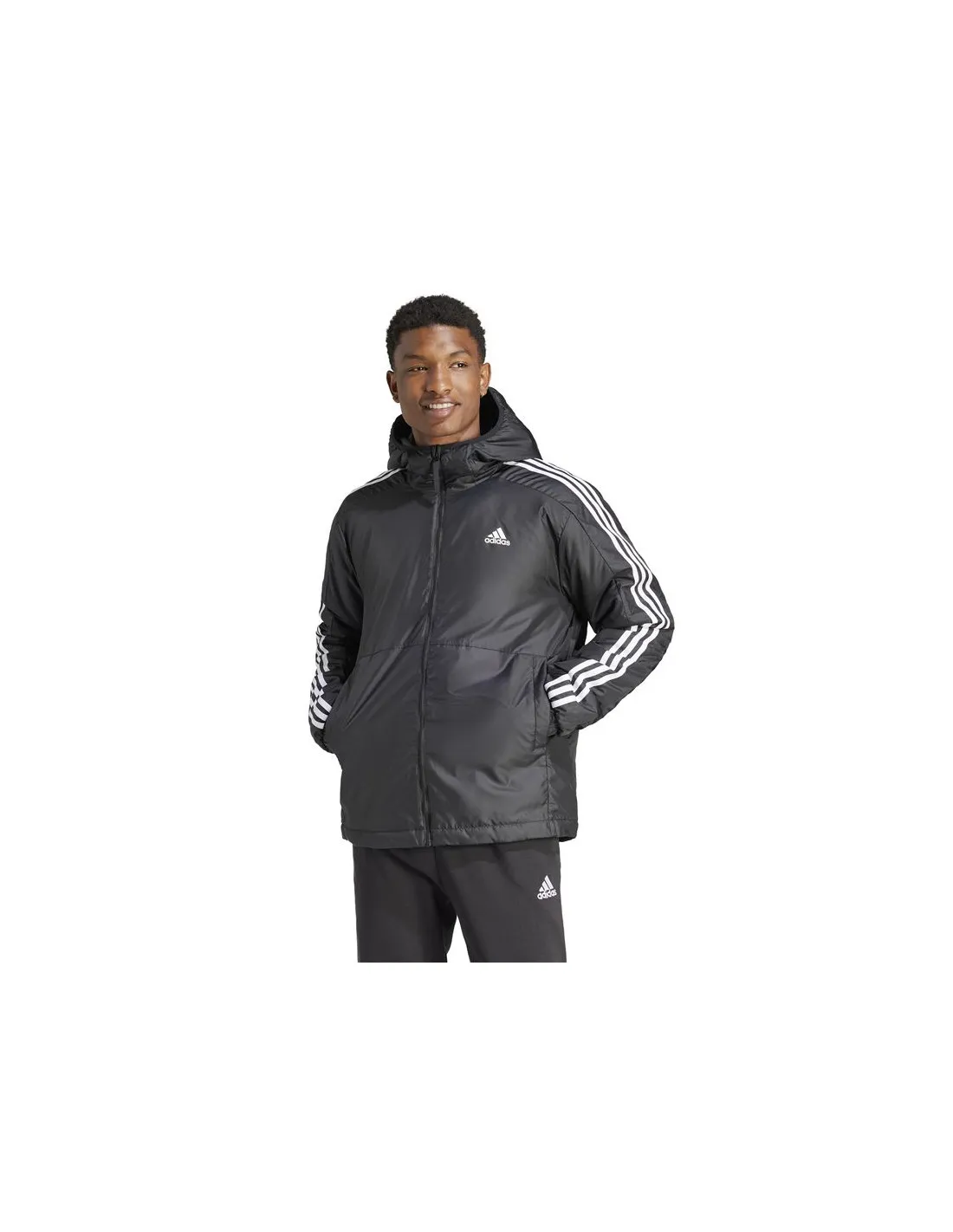 Chaqueta de Montaña adidas Essentials 3 bandas Insulated Hombre Negro