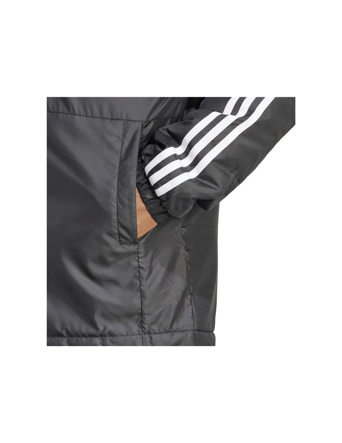 Chaqueta de Montaña adidas Essentials 3 bandas Insulated Hombre Negro