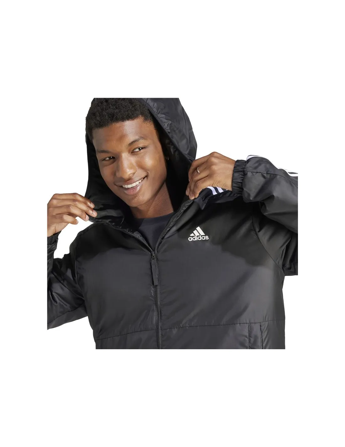 Chaqueta de Montaña adidas Essentials 3 bandas Insulated Hombre Negro