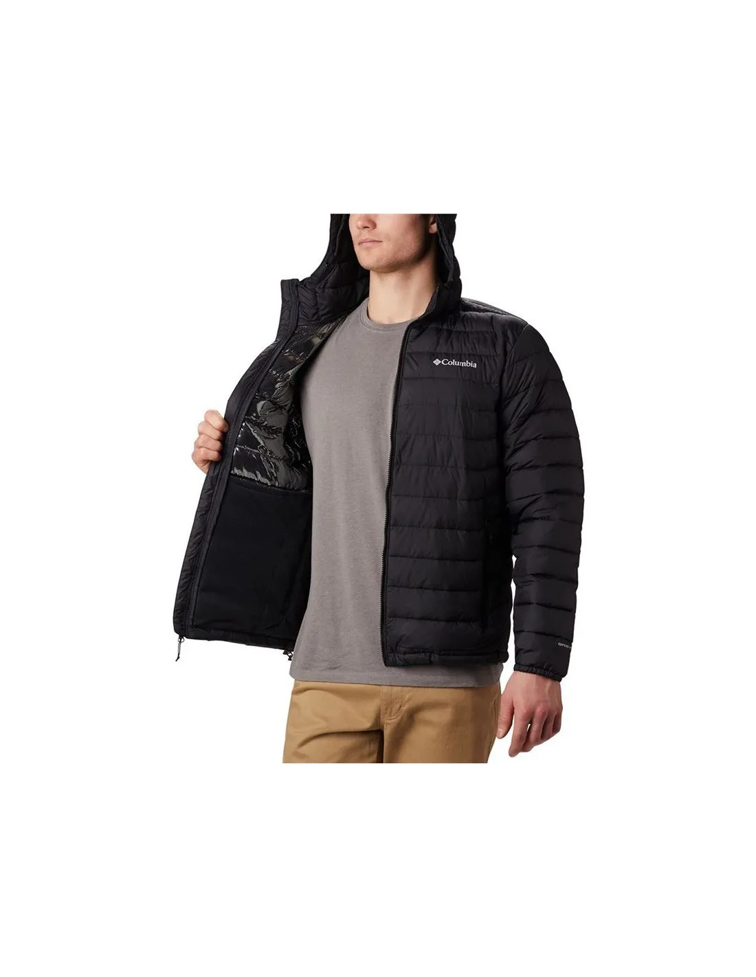 Chaqueta de montaña Columbia Powder Lite negro Hombre