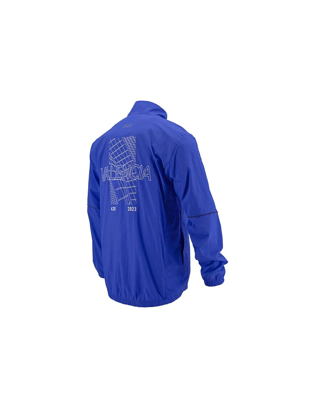 Chaqueta de Running New Balance Valencia Marathon Impact Run Packable Marine Blue Hombre