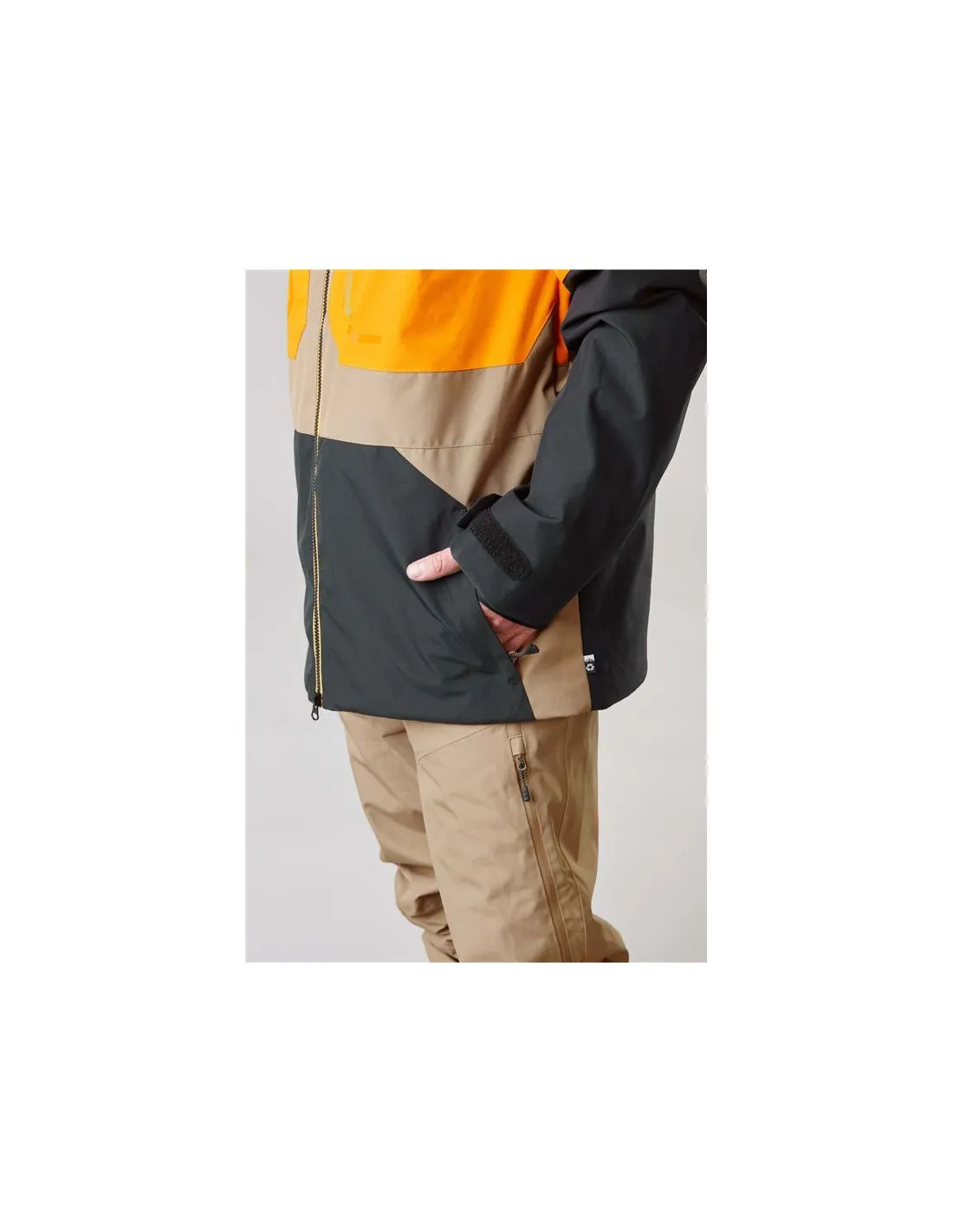 Chaqueta marrón de snowboard Picture Elfyn Hombre