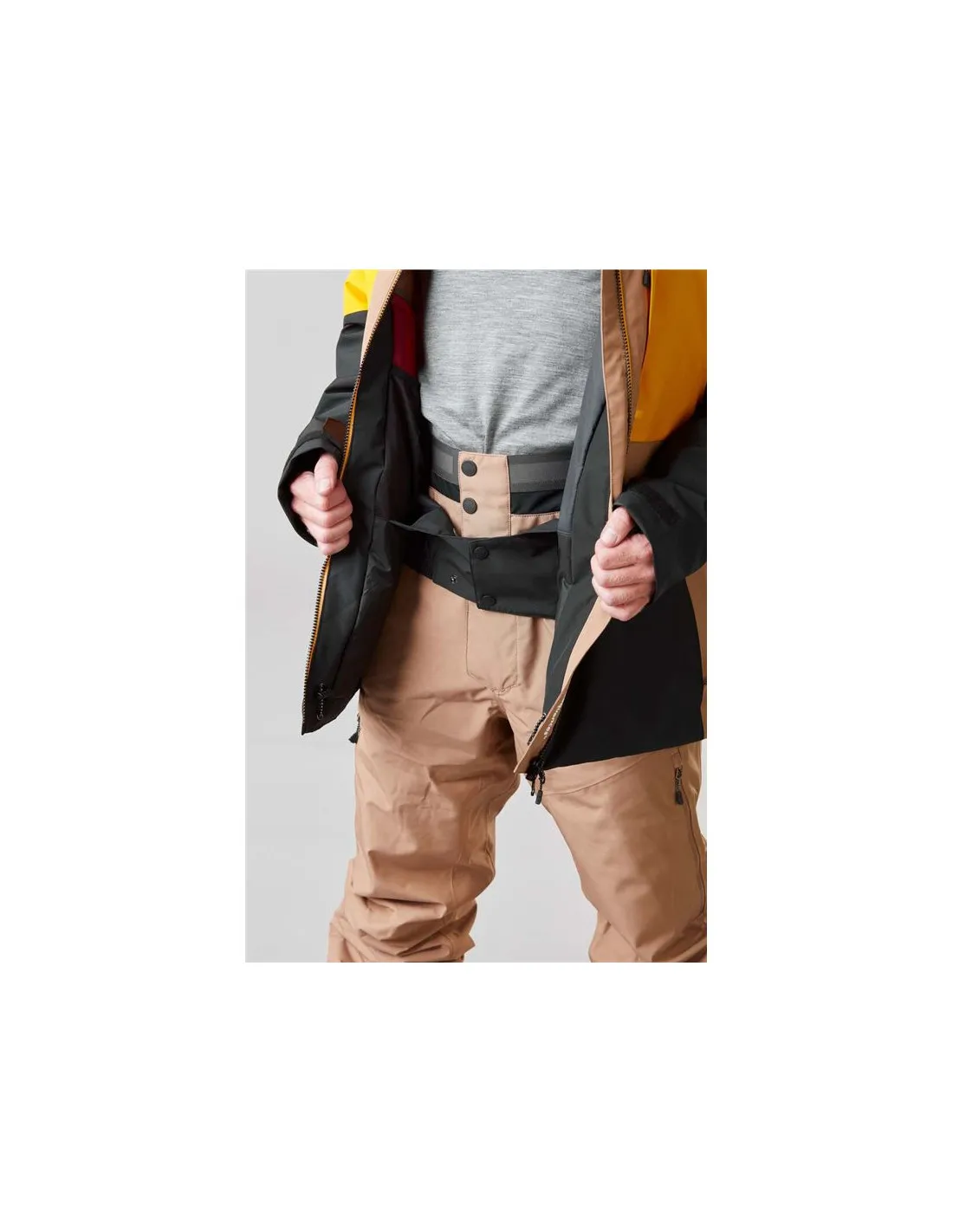Chaqueta marrón de snowboard Picture Elfyn Hombre