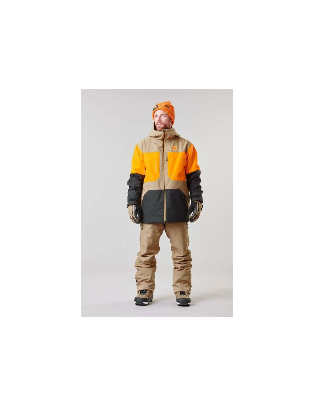 Chaqueta marrón de snowboard Picture Elfyn Hombre