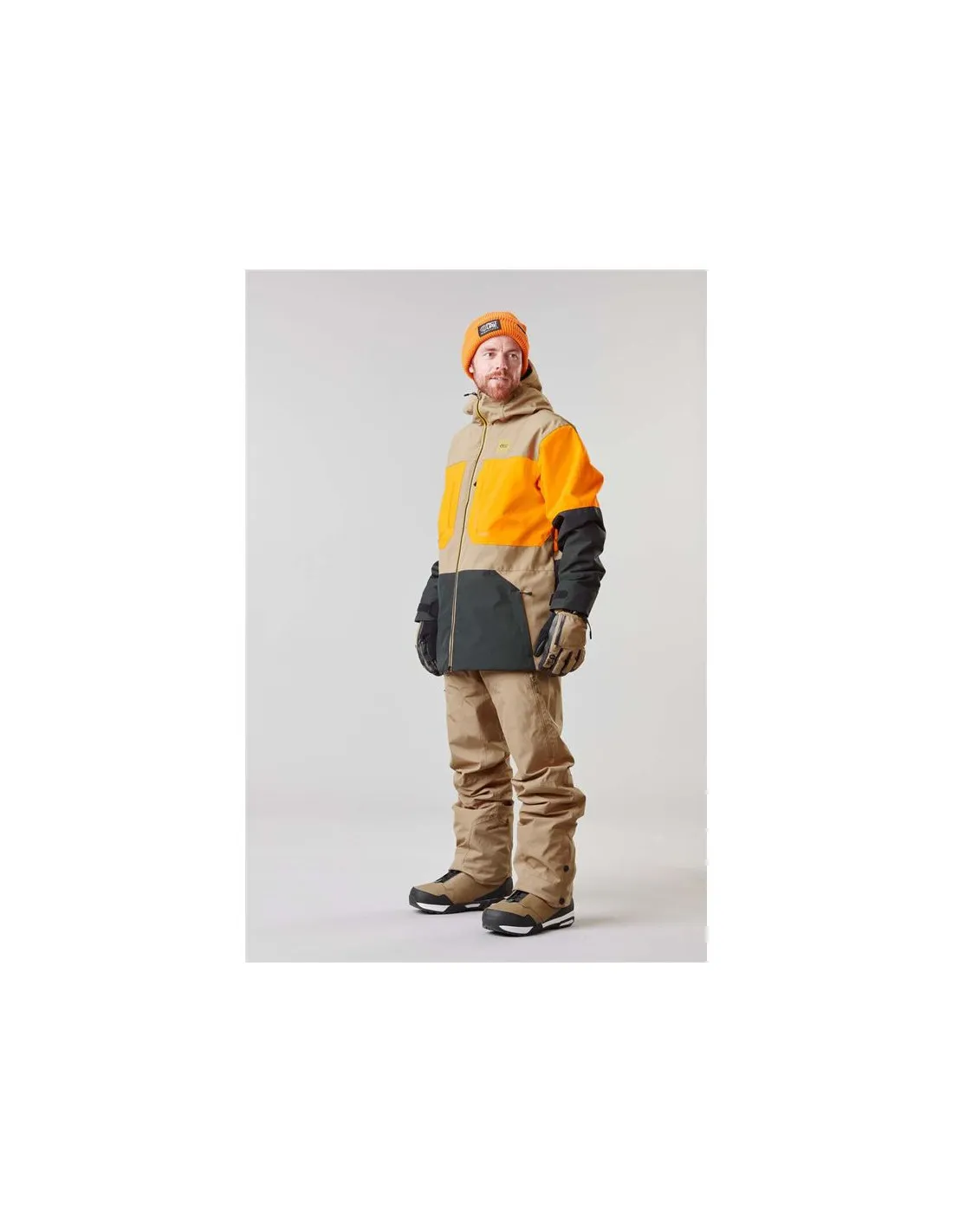 Chaqueta marrón de snowboard Picture Elfyn Hombre