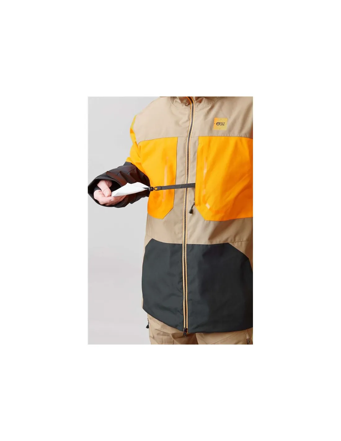 Chaqueta marrón de snowboard Picture Elfyn Hombre