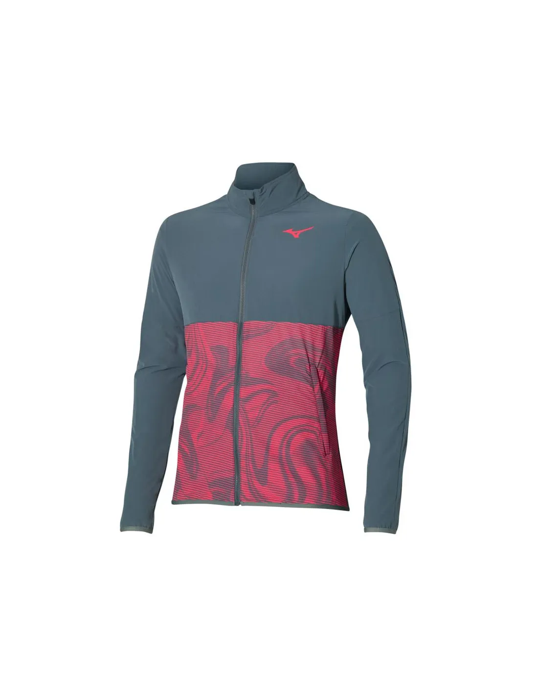 Chaqueta Mizuno Charge Printed Hombre Gris