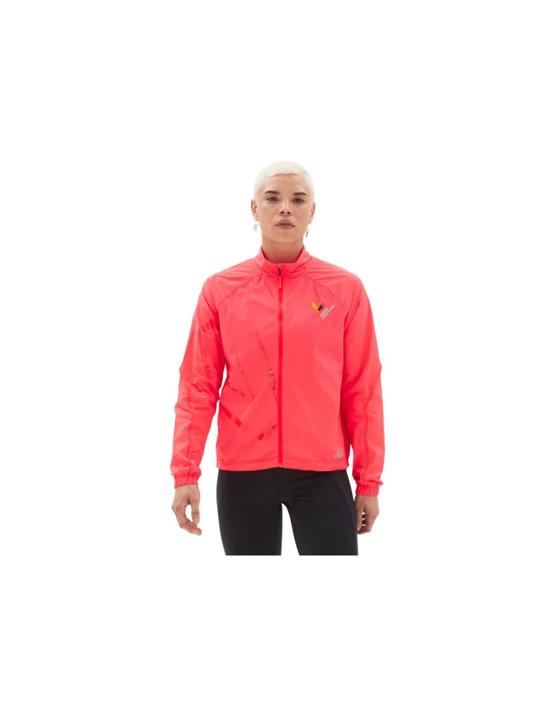 Chaqueta New Balance Printed Impact Run naranja Mujer