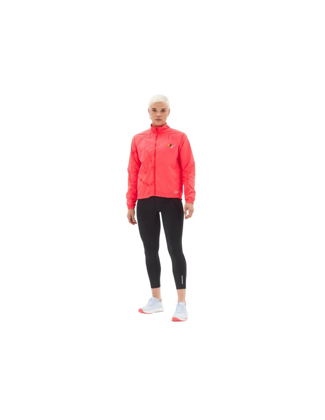 Chaqueta New Balance Printed Impact Run naranja Mujer
