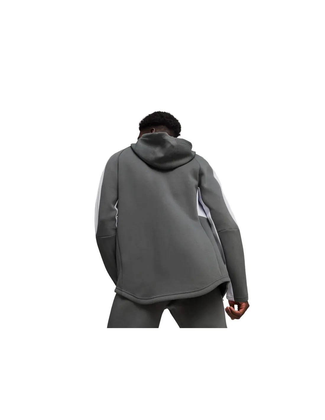 CHAQUETA PUMA EVOSTRIPE FULLZIP GRIS HOMBRE