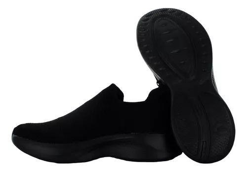 Charly Tenis Deportivo Slip On Ligero Negro Hombre 82069