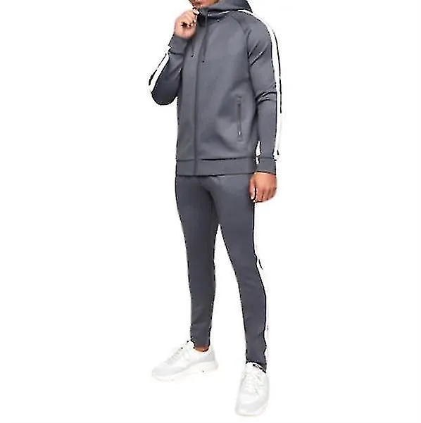 Chándal para hombres Conjuntos de sudaderas de 2 piezas Sudadera con capucha casual Trajes atléticos para correr