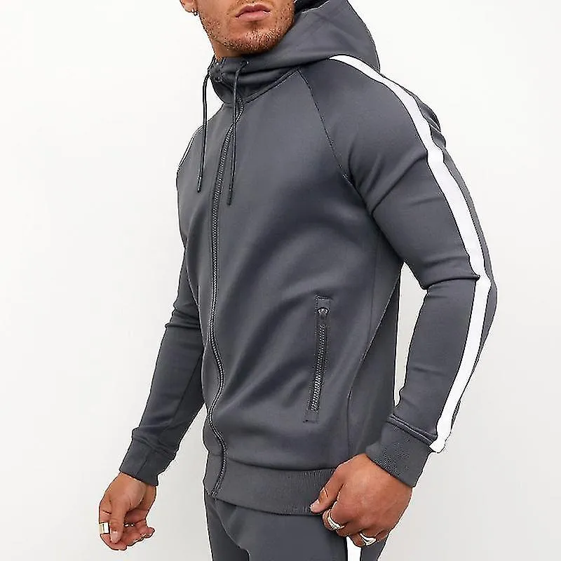 Chándal para hombres Conjuntos de sudaderas de 2 piezas Sudadera con capucha casual Trajes atléticos para correr