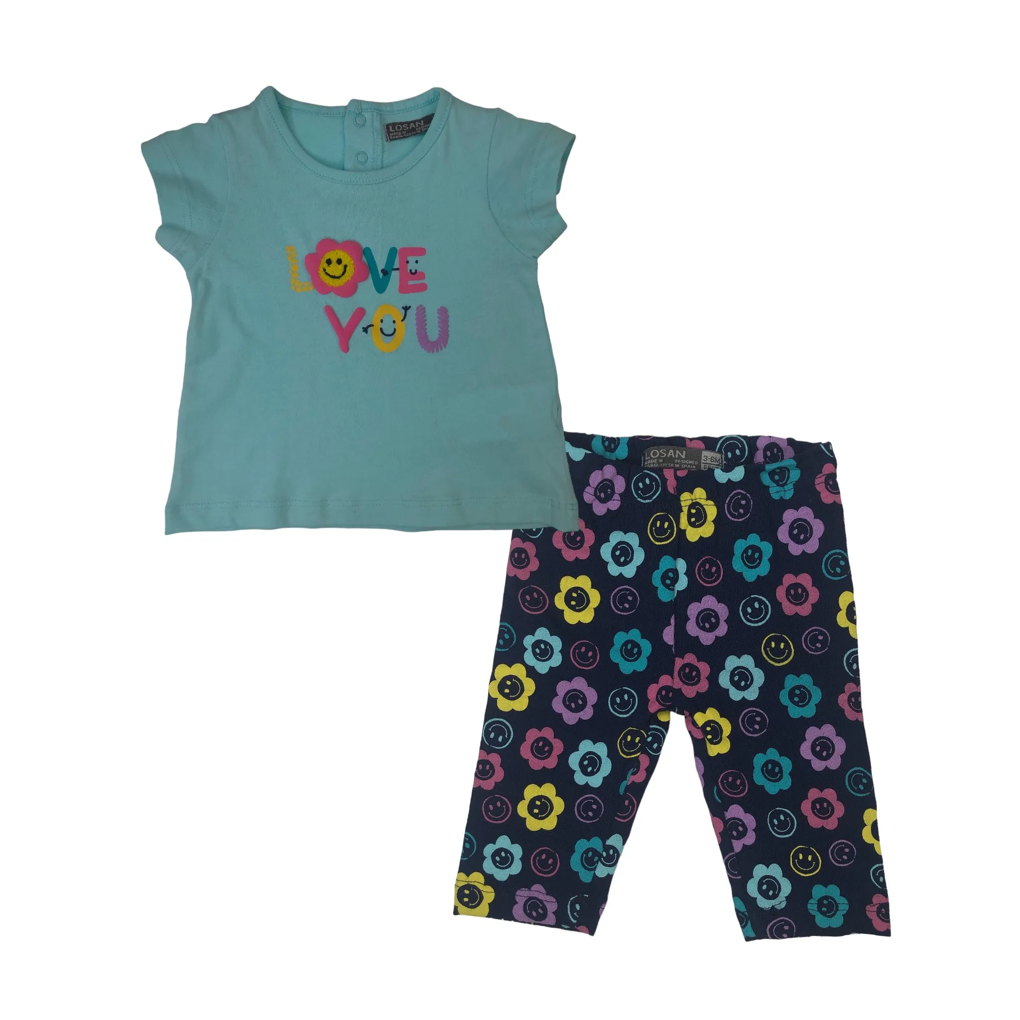 Conjunto de camiseta manga corta 