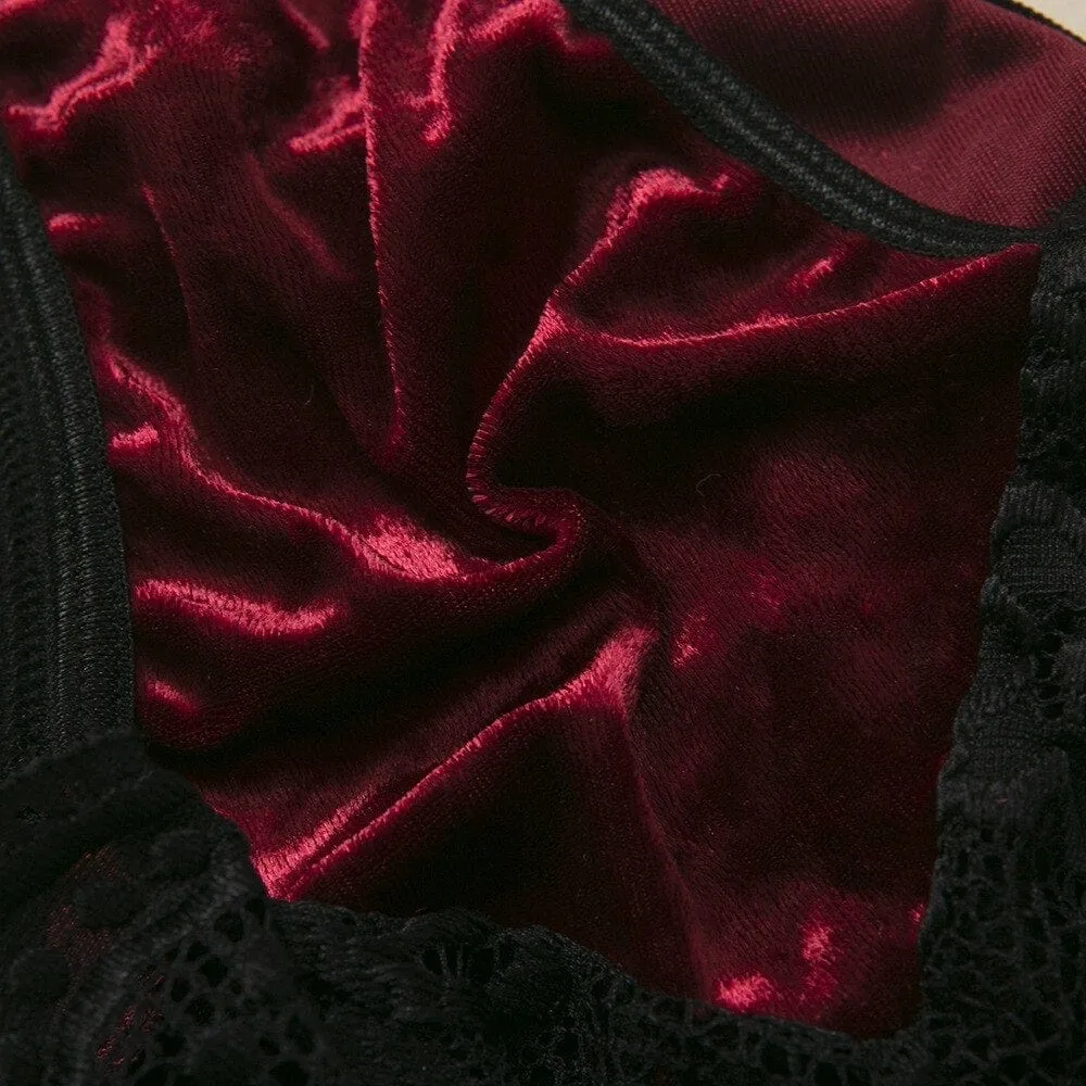 Conjunto de lencería de velúr Sheffield