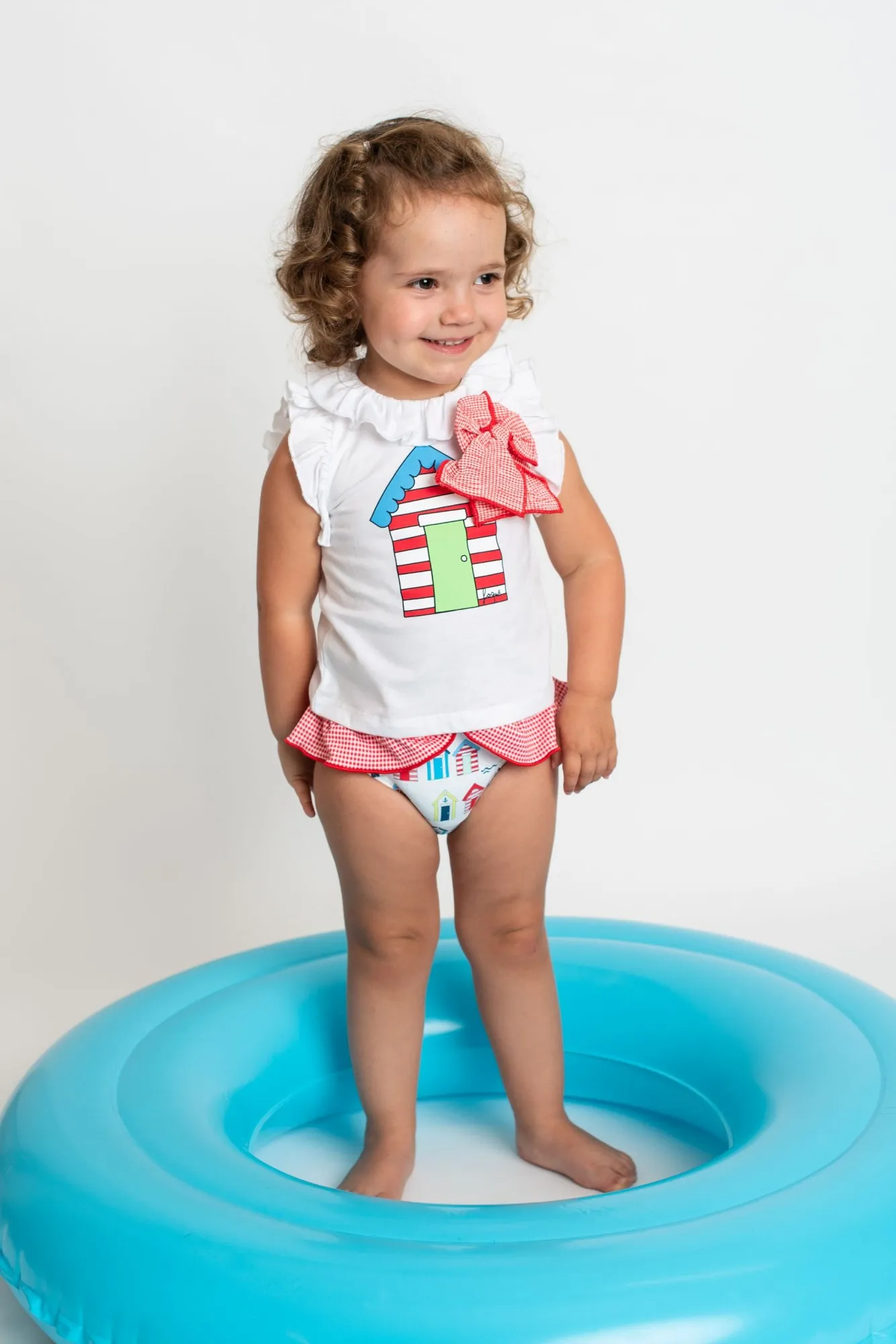 Conjunto para niña. Camiseta y culetín Casetas de Foque