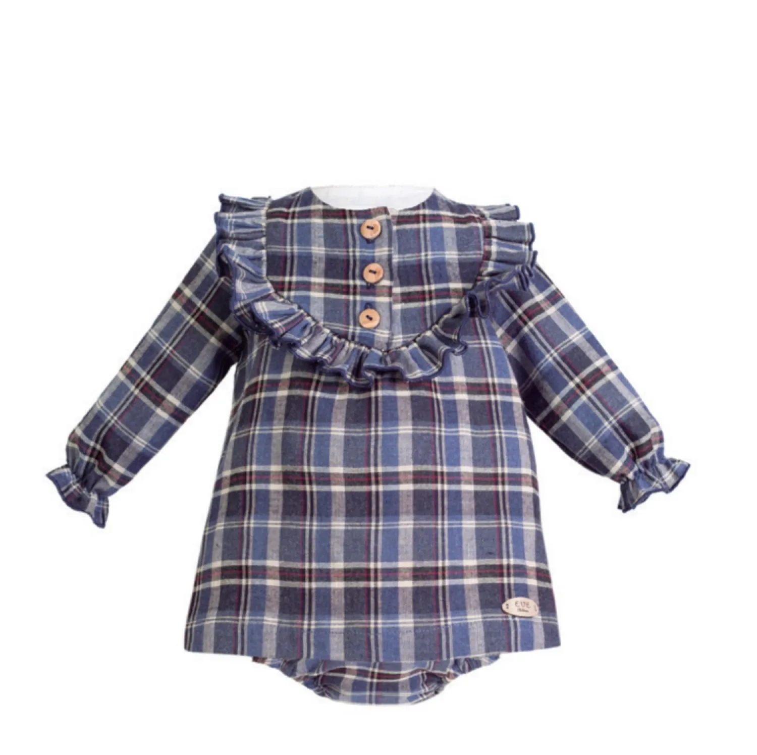 CONJUNTO PARA NIñA DE EVE CHILDREN, CUADRO ESCOCéS. OINV