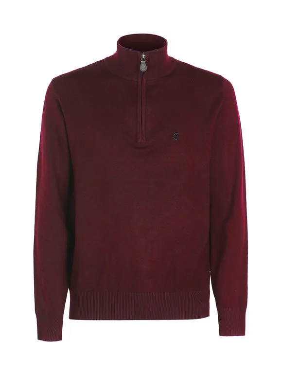 Coveri Moving Jersey de punto para hombre con media cremallera