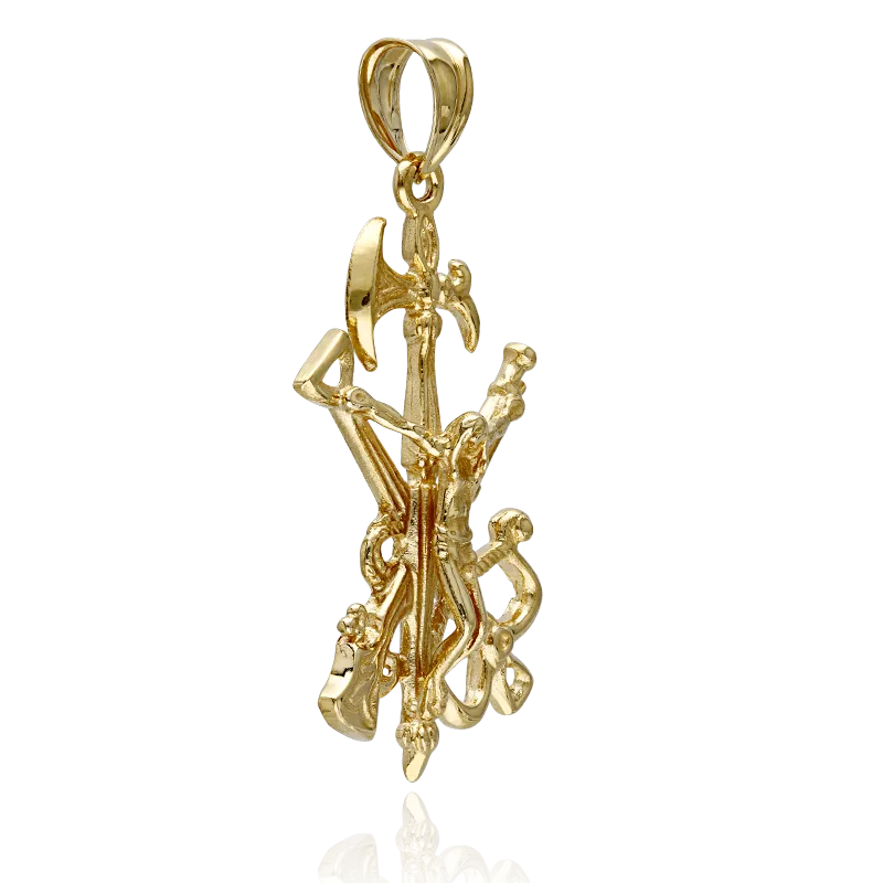 CRUZ LEGIONARIO "MOULAY" GRANDE ORO 18K
