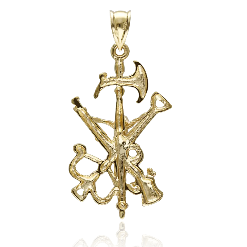 CRUZ LEGIONARIO "MOULAY" GRANDE ORO 18K