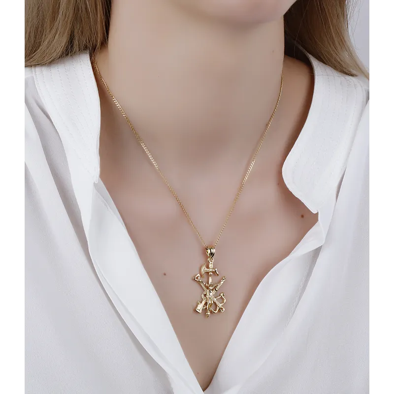CRUZ LEGIONARIO "MOULAY" GRANDE ORO 18K