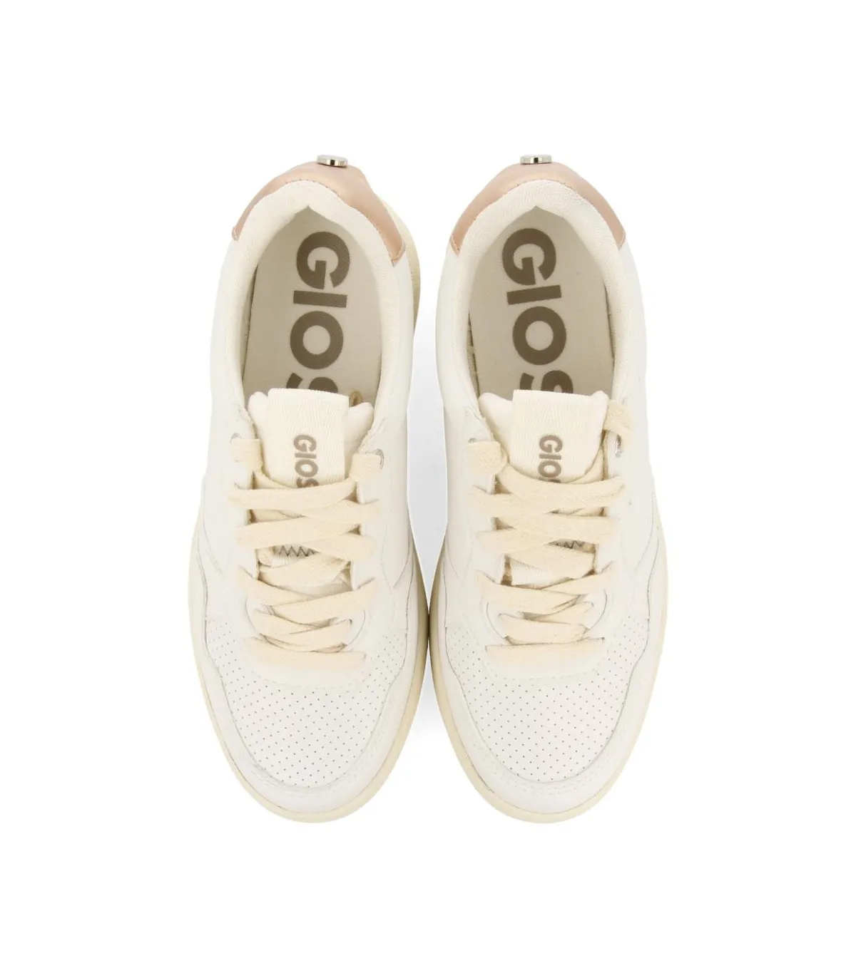 Deportivas en blanco de mujer