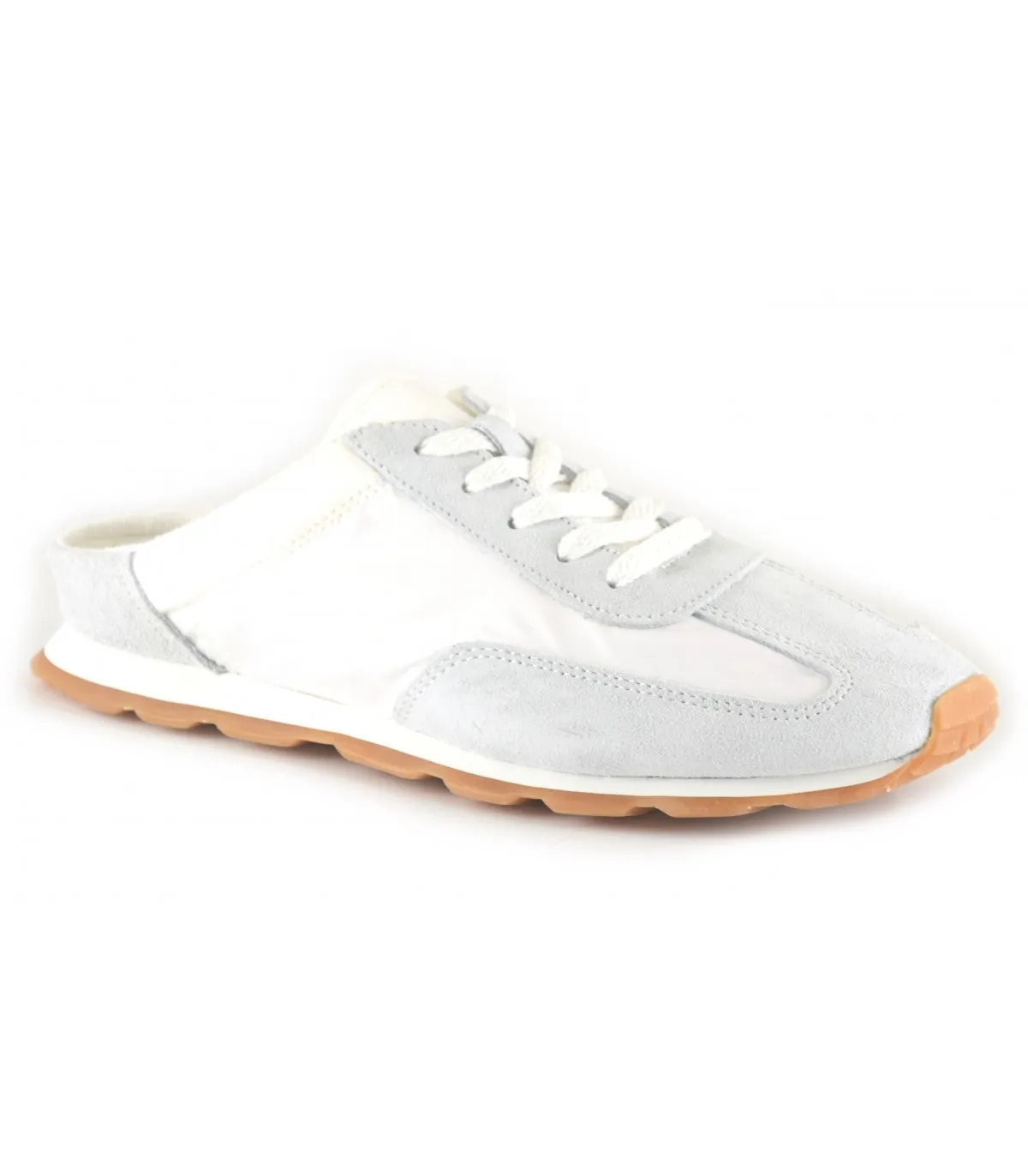 Deportivo blanco para mujer con cordones