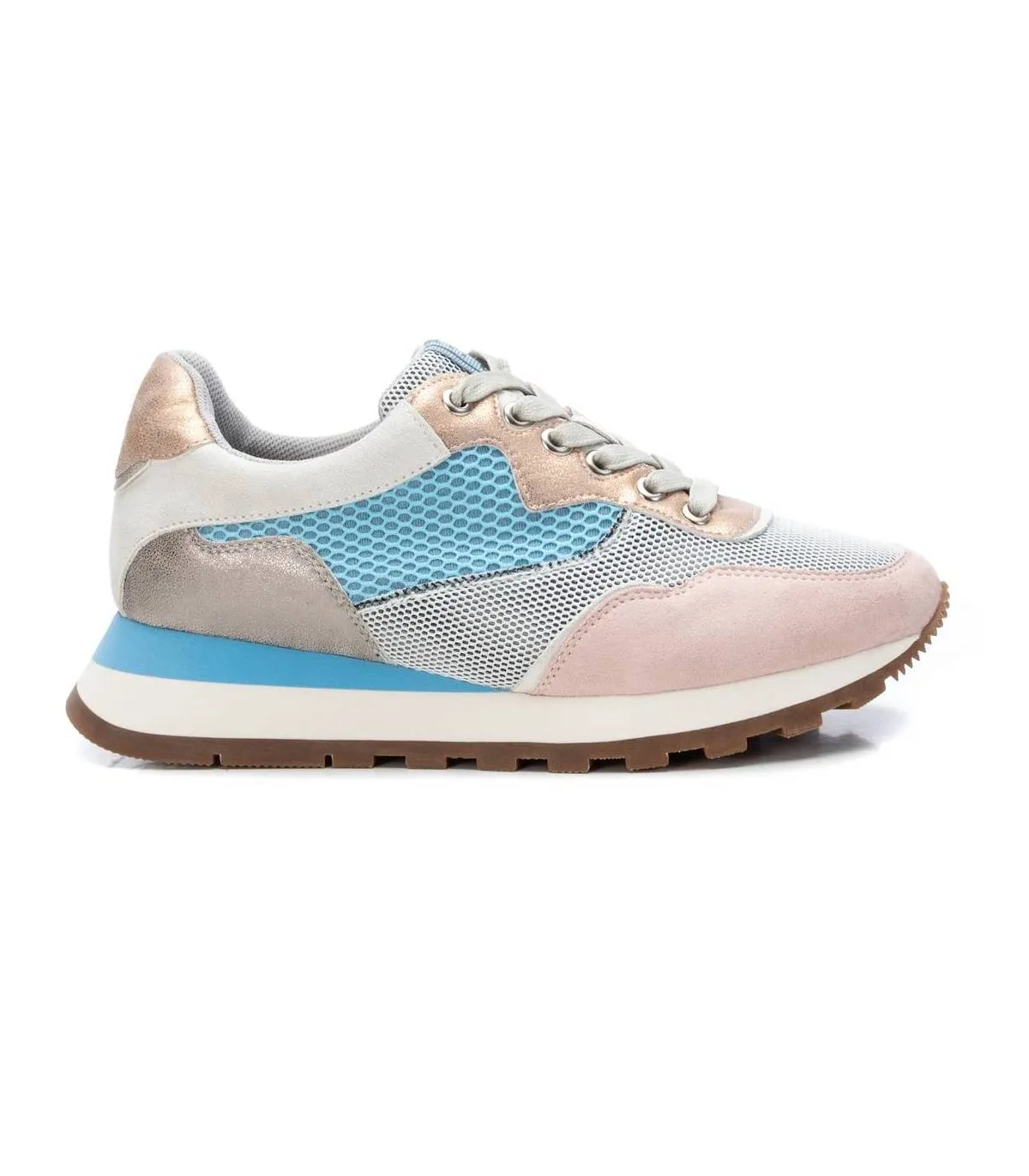 Deportivo de cordones combinado