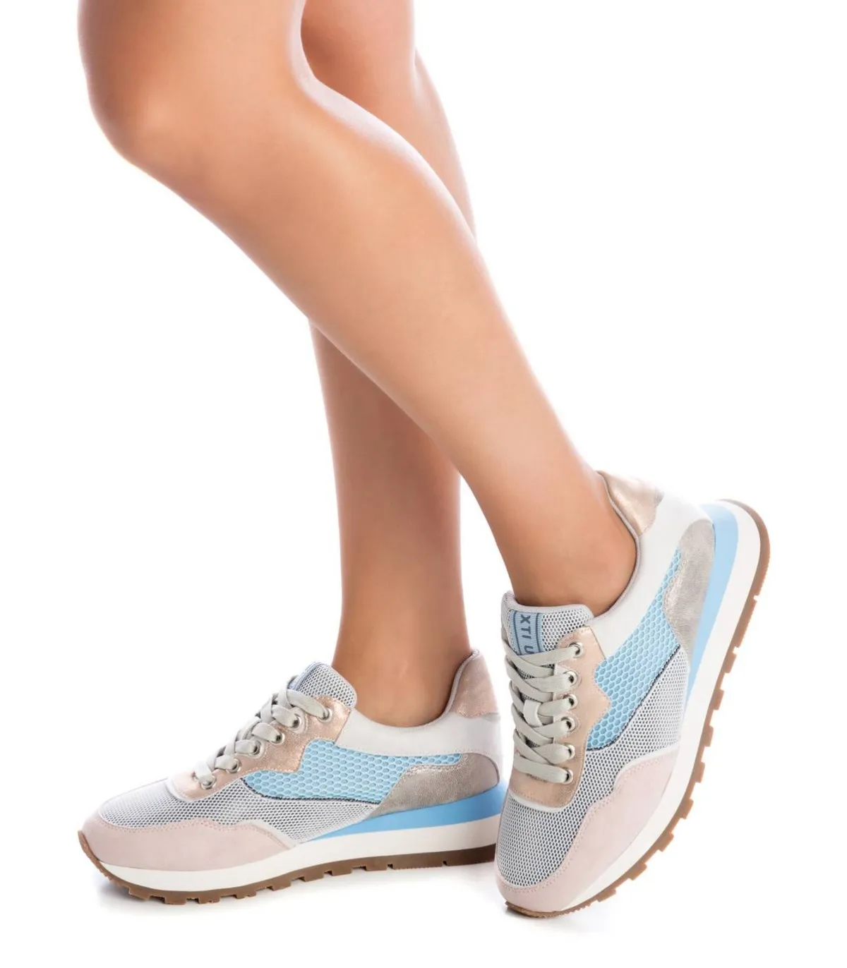Deportivo de cordones combinado