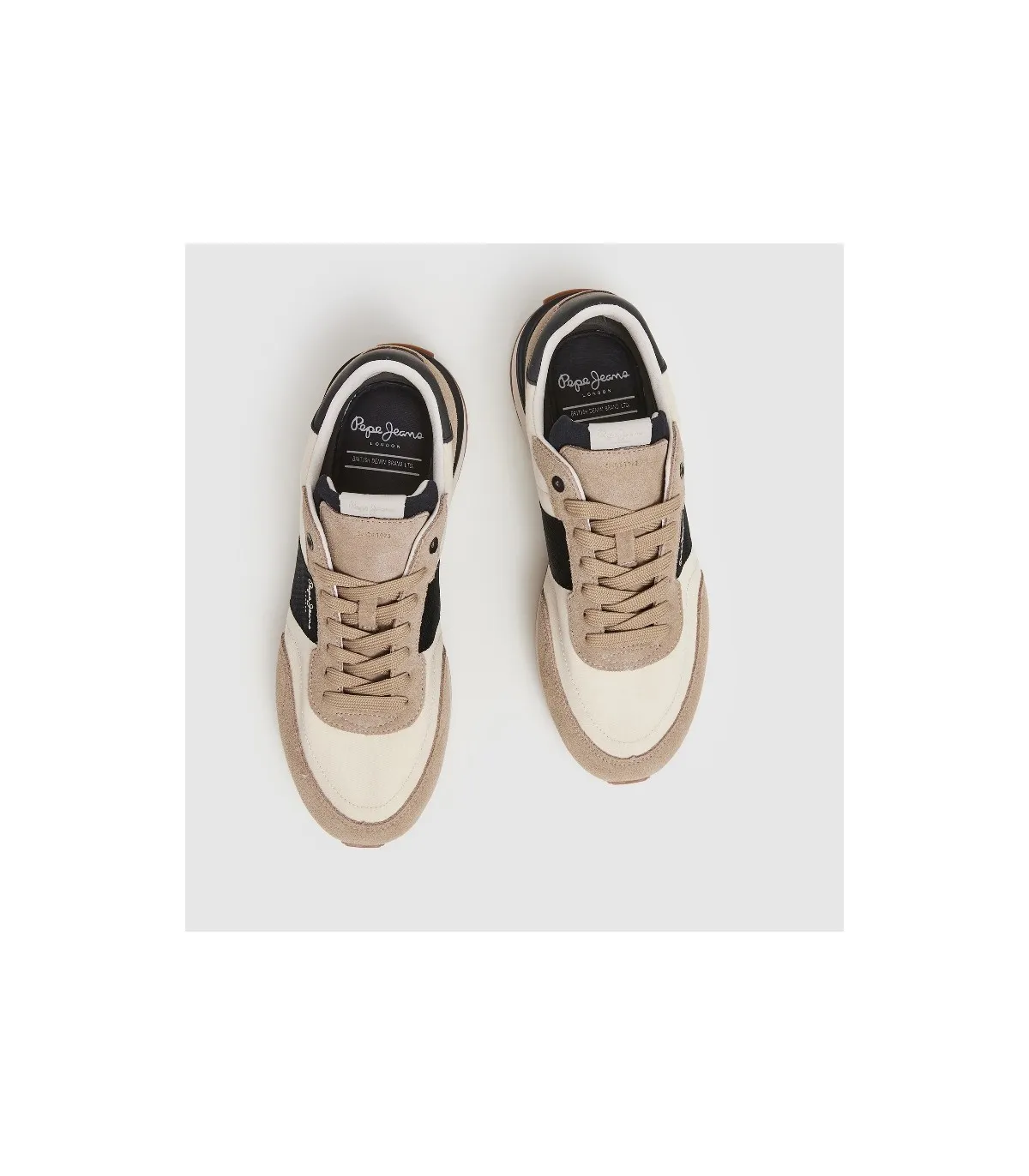 Deportivo hombre taupe Pepe Jeans cierre cordones