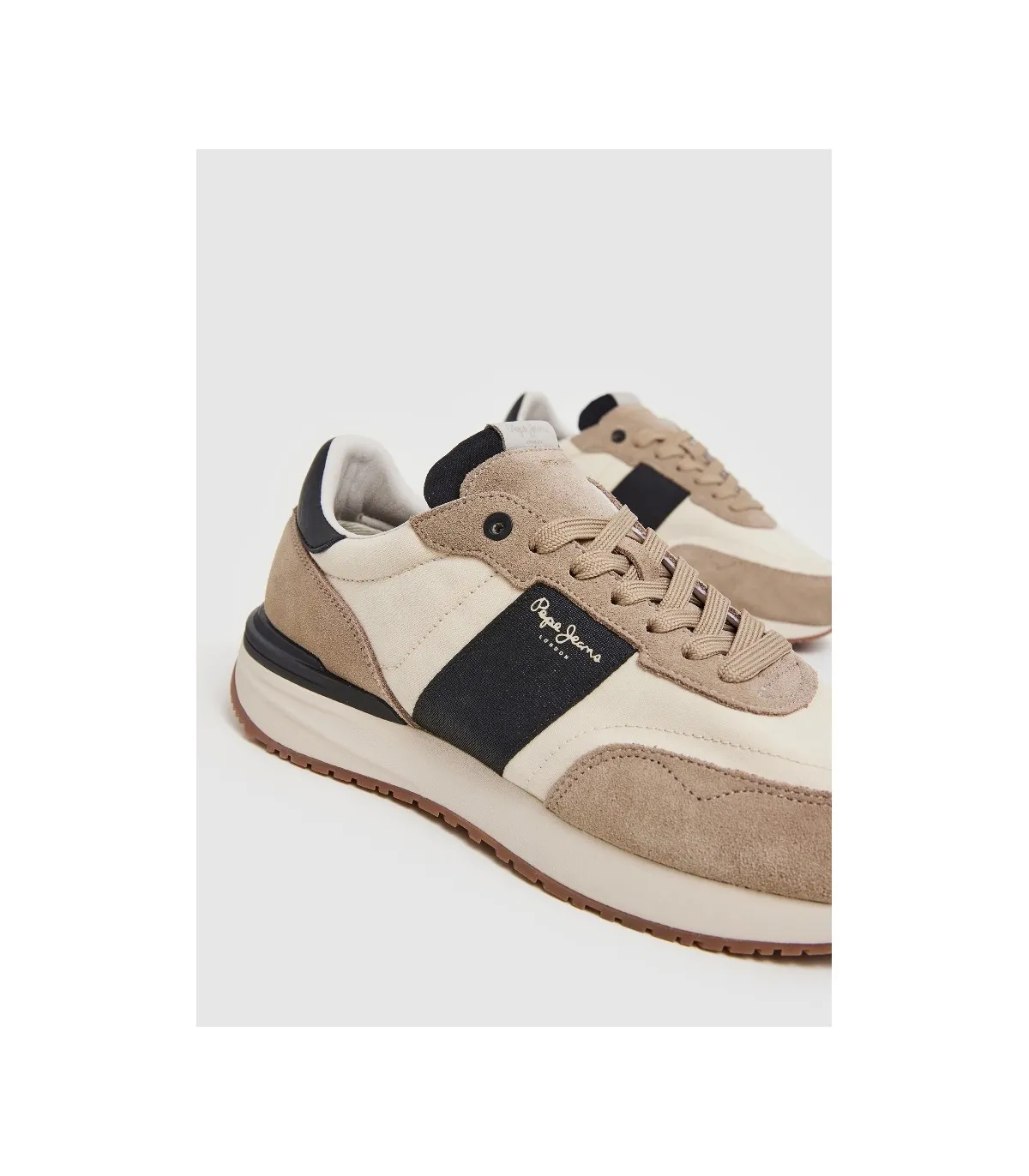 Deportivo hombre taupe Pepe Jeans cierre cordones