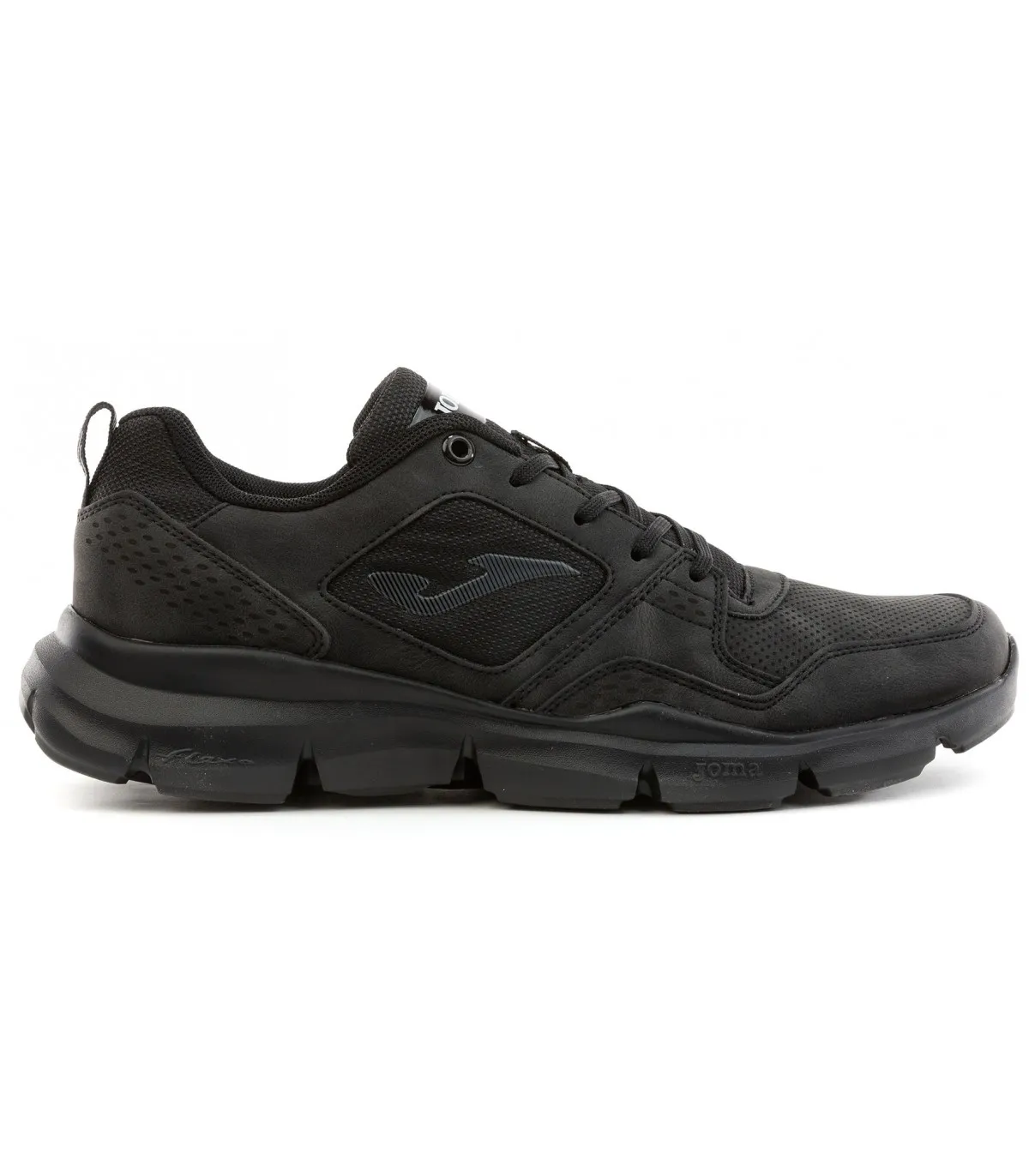 Deportivo negro con cordones