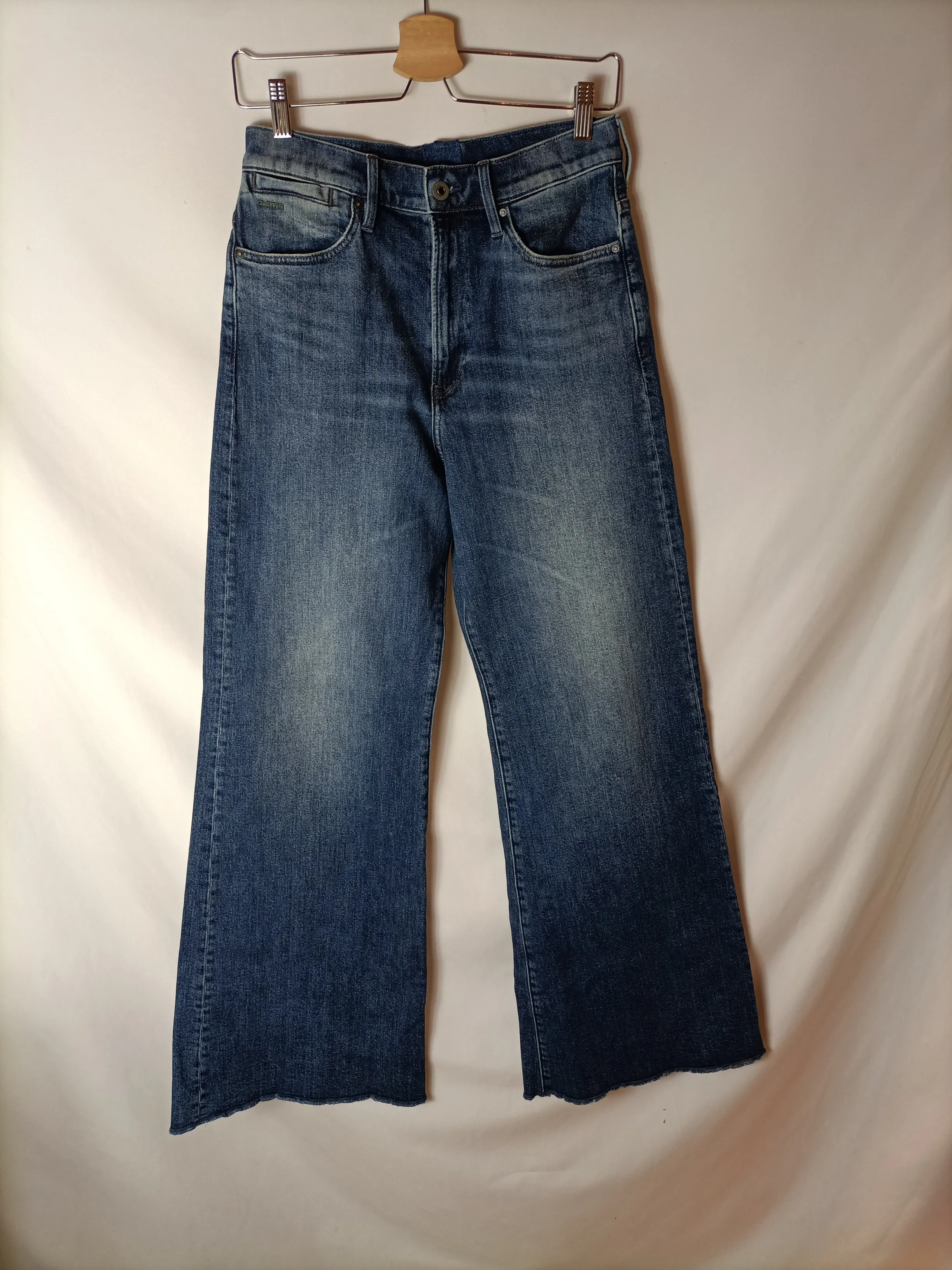 GSTAR RAW. PANTALóN ANCHO DENIM T.27 (36)