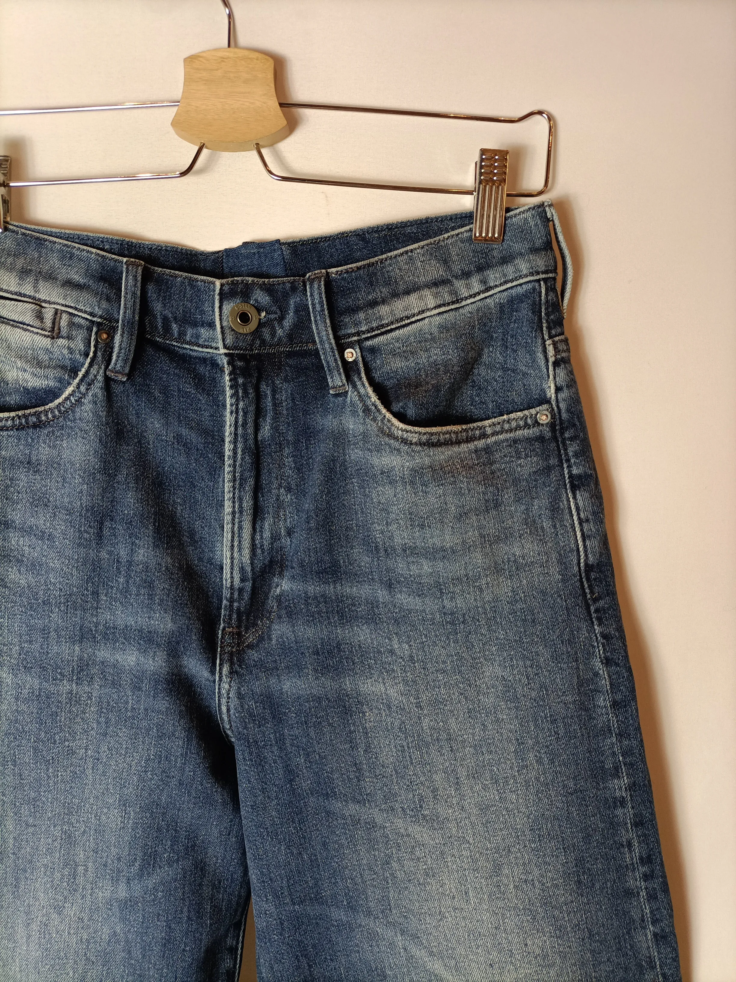 GSTAR RAW. PANTALóN ANCHO DENIM T.27 (36)