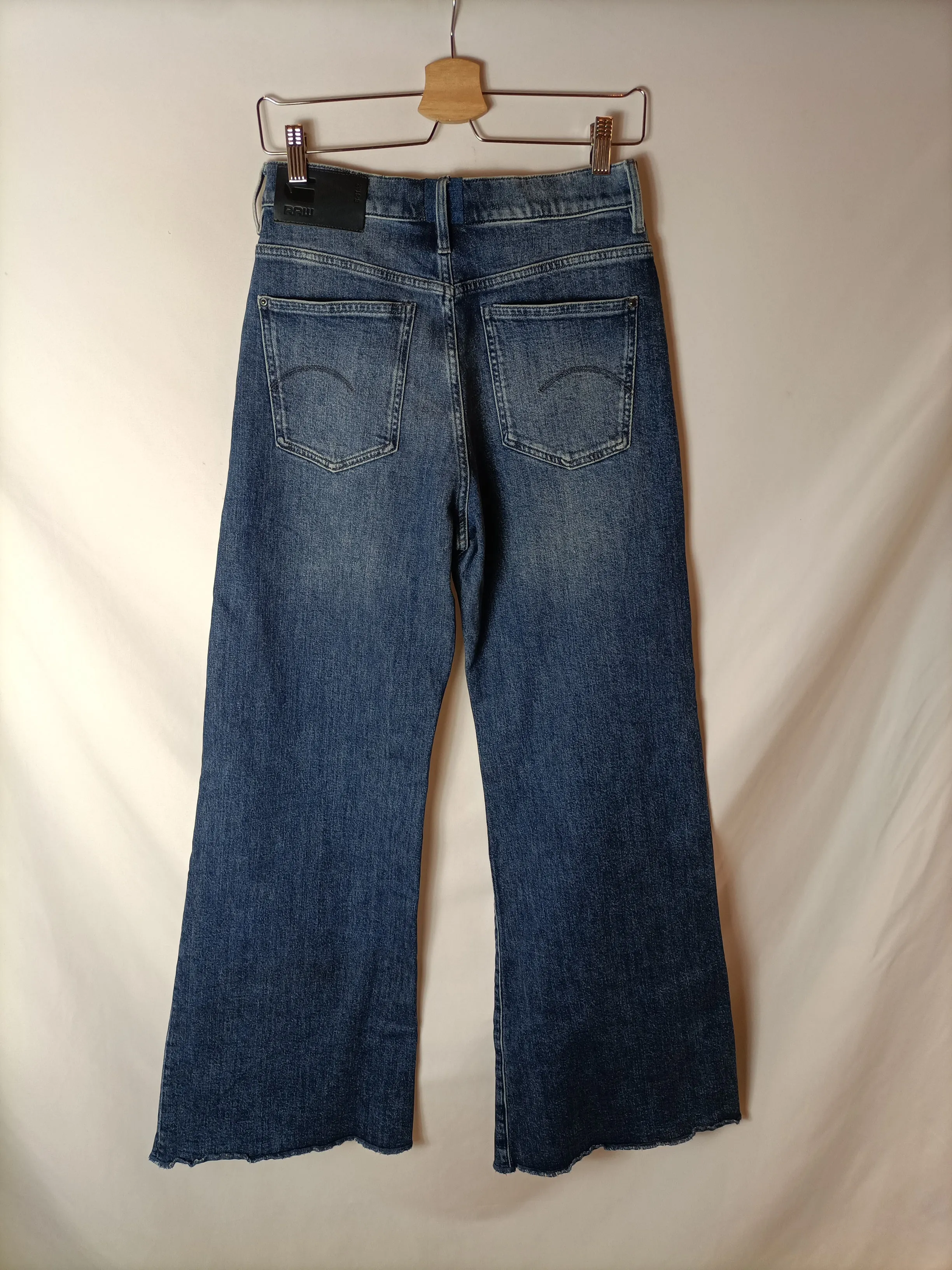 GSTAR RAW. PANTALóN ANCHO DENIM T.27 (36)