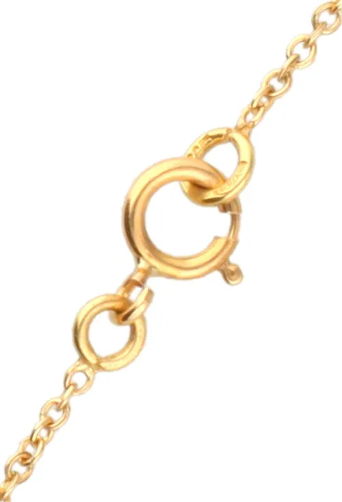 Gargantilla oro amarillo 18k motivo chatón con circonita